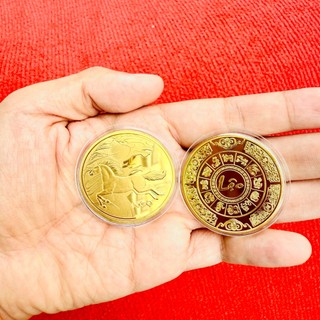 🌸 Sale TẾT🌸 SET 5 ĐỒNG Xu Ngựa VÀNG KÈM TÚI GẤM ĐỎ MAY MẮN (HÀNG MỚI) - Tết 2026