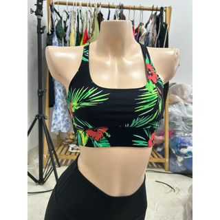 (Size S) Áo thể thao,áo tập gym,tập yoga hoạ tiết hoa nhiệt đới nổi bật hàng VNXK