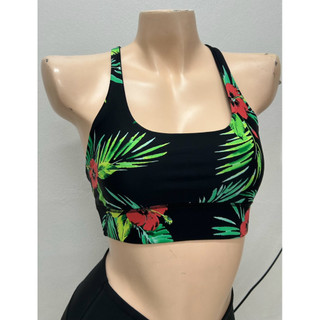 (Size S) Áo thể thao,áo tập gym,tập yoga hoạ tiết hoa nhiệt đới nổi bật hàng VNXK