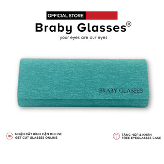 Hộp kính da Braby lót nhung mềm mịn cao cấp chống va đập, nứt vỡ