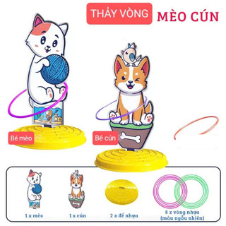 Đồ Chơi Ném Vòng Nhiều Mẫu Ngộ Nghĩnh Cho Bé, Game Ném Vòng Cổ Chai Cho Bé Vận Động Tay Mắt Linh Hoạt 89030