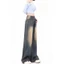 Quần jeans ống rộng, Quần bò ống rộng gân lưng cao bụi vàng Hot Hack dáng LN12