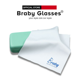Khăn lau kính cận loạn chống bám hơi nước Combo 3 chiếc Braby chuyên dụng mềm mịn cao cấp đa năng