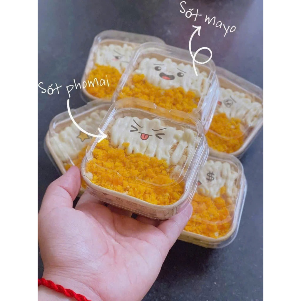 Set 50 Cốc Giấy Vuông Có Nắp Nhựa Miệng 9.9cm Dùng Được Trong Lò Nướng Nhiều Màu