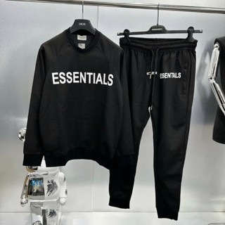 Bộ Nỉ Thể Thao Nam Nữ , Bộ Nữ Dài Áo Sweater Quần Dài ống bo ,Set Đồ Nỉ Hoodie Trơn Hai Màu From Rộng - SSL