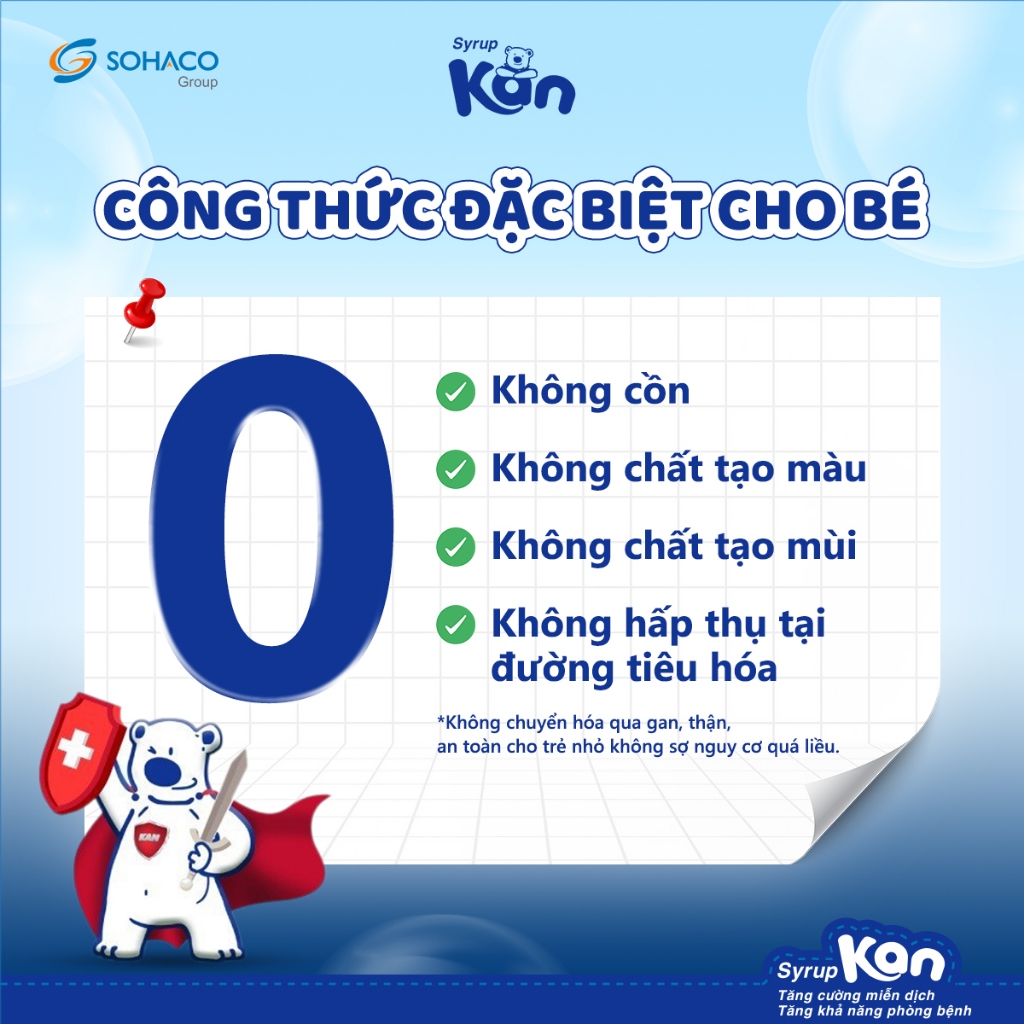Siro Kan ImunoGlukan chai 120ml hỗ trợ miễn dịch nâng cao sức đề kháng cho bé trên 6 tháng tuổi