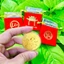 COMBO 5 Đồng Xu hình Ngựa kim loại vàng , kèm túi gấm đỏ LỘC may mắn làm quà tặng , Giá Tốt