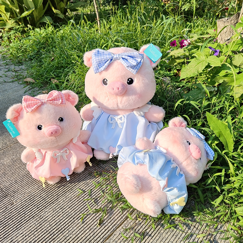 [ MẪU CAO CẤP] Gấu Bông Heo Hồng Lulu Mặc Váy Dễ Thương Lông Thỏ Mềm Mại Quà Tặng Cho Bé, Bạn Gái Dịp Sinh Nhật,Babisu