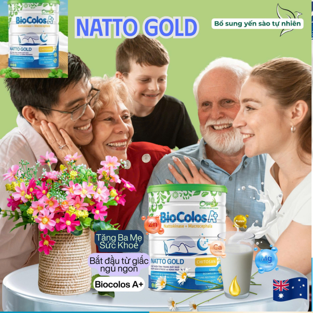 Combo 2 Hộp Sữa ngủ ngon Misure 850g cải thiện tình trạng mất ngủ chính hãng