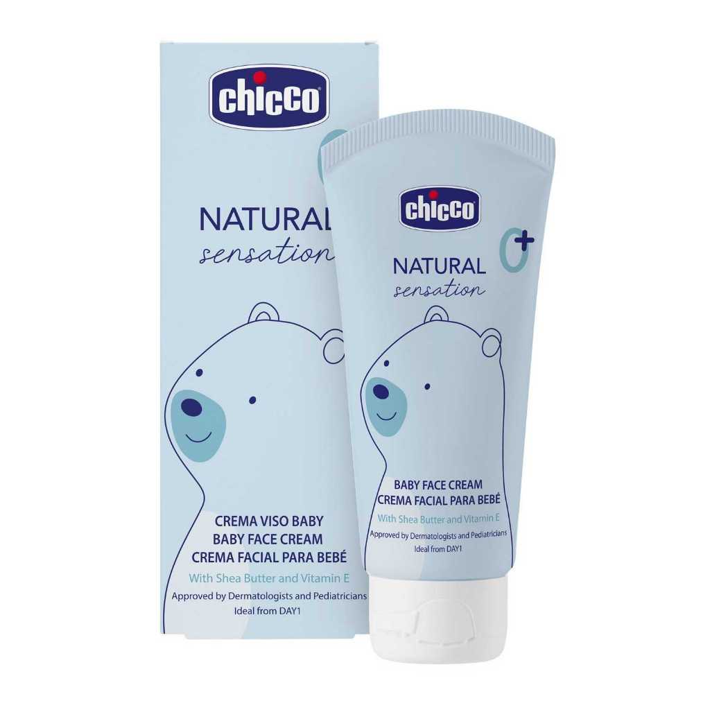 Kem dưỡng ẩm chiết xuất Bơ hạt mỡ & Vitamin E  Chicco Natural Sensation 0M+ 50ml