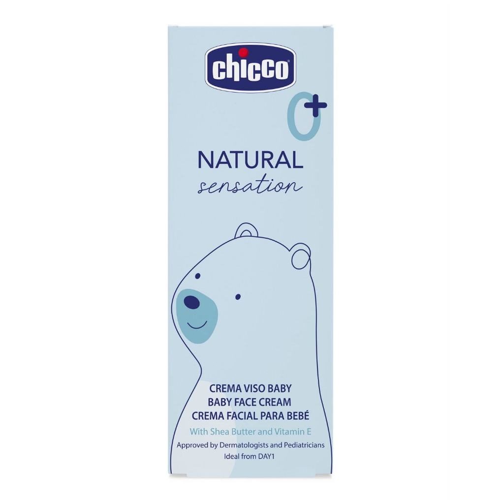 Kem dưỡng ẩm chiết xuất Bơ hạt mỡ & Vitamin E  Chicco Natural Sensation 0M+ 50ml