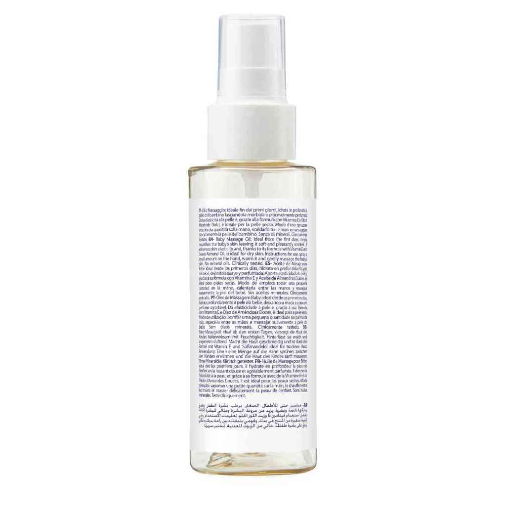 Dầu mát-xa cấp ẩm và hỗ trợ đàn hồi da  Chicco Natural Sensation 0M+ 100ml