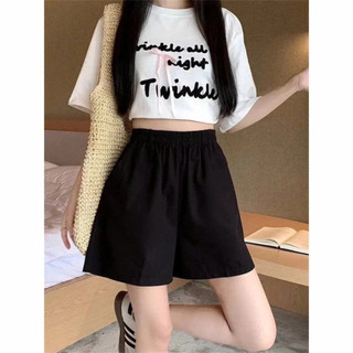 Quần Short Nữ ELEGANTE Chất Liệu Vải Đũi Cạp Chun Thoáng Mát Phong Cách Thể Thao, Không Phai , Không Xù Vải.