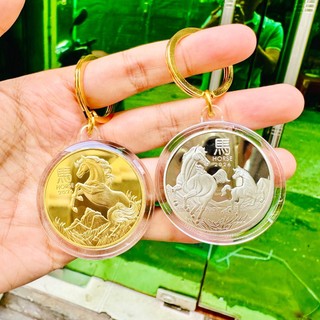 🌸BÁN CHẠY🌸 Móc Khoá Đồng Xu Hình Ngựa Vàng Bạc của Úc kỷ niệm Tết 2026 tặng quà cực chất Hot Trend 2026