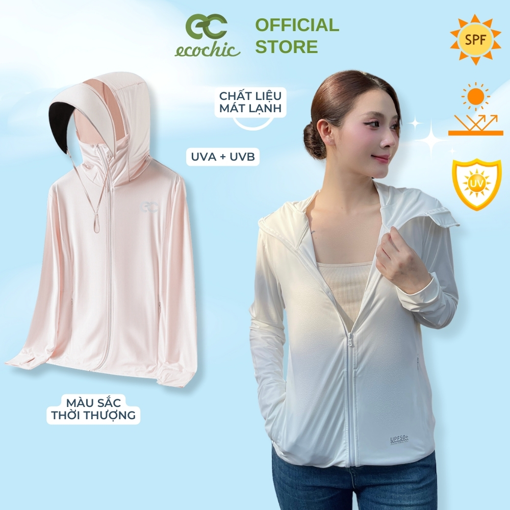 Áo Chống Nắng Dáng Ngắn ECOCHIC Chống Tia UV UPF50+ Chất liệu Cao Cấp Thoáng Mát B041