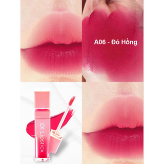 [ MUA 2 TẶNG 1] A06- Đỏ Hồng Son DI Cosmetic lì môi không chì chính hãng