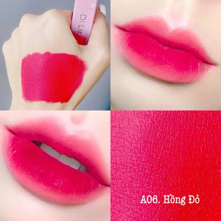 [ MUA 2 TẶNG 1] A06- Đỏ Hồng Son DI Cosmetic lì môi không chì chính hãng