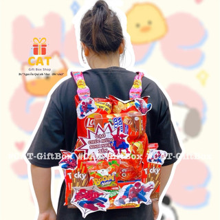 🎒 Balo bánh kẹo mix full trend hot – quà tặng sinh nhật, liên hoan,Noel - Balo snack - Balo bánh kẹo - Balo hottrend