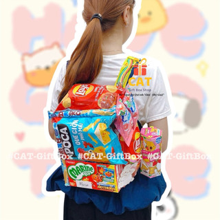 🎒 Balo bánh kẹo mix full trend hot – quà tặng sinh nhật, liên hoan,Noel - Balo snack - Balo bánh kẹo - Balo hottrend