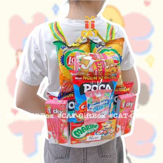 🎒 Balo bánh kẹo mix full trend hot – quà tặng sinh nhật, liên hoan,Noel - Balo snack - Balo bánh kẹo - Balo hottrend