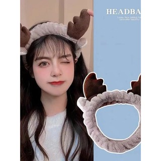Băng đô sừng hươu nữ Hàn Quốc vải cao cấp nhiều màu dễ thương xinh xắn cho mùa lễ hội