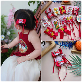 Set kẹp hình ông sao, hình lân cho bé nổi bật mùa trung thu, tết nguyên đán