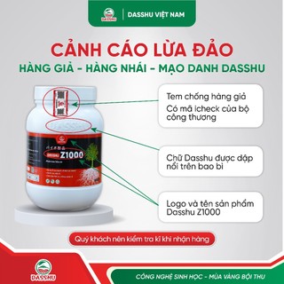 Combo 3 Hũ Phân Bón DASSHU Z1000 Hỗ Trợ Rễ Ra Nhiều, Bung Đọt, Phục Hồi Cây Sầu Riêng,Cây Cà Phê