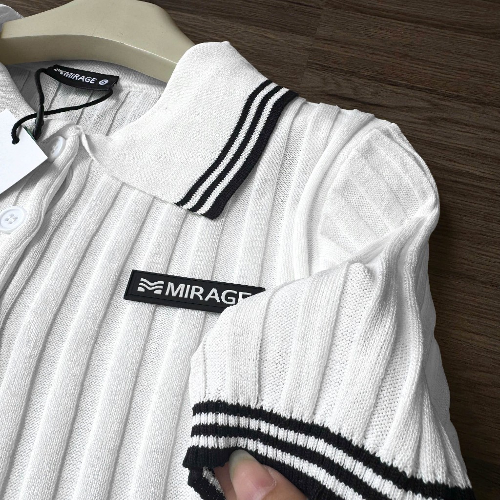 Áo Len Mirage Viền Tay Logo Local Brand Chất Len Mongtoghi Mềm Mịn Thoáng Mát.