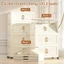 STON Tủ Lưu Trữ Có Thể Gập Lại Tủ Đựng Đồ Đa Năng Có Cửa Nam Châm Thùng Nhựa Đựng Đồ Có Bánh Xe 360° Tủ Quần Áo Chống Ẩm
