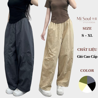 Quần Harem Parachute Pants BigSize MiSoul,Quần Gió Nhăn 2 túi Dáng Thụng MiSoul 254