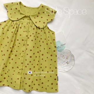 Váy Cho Bé Gái , Váy Sát Nách Cho Bé Gái Thiết Kế Cổ Viền  Dễ Thương  Chất Liệu Cotton Mềm Mại
