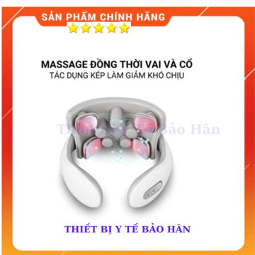 Máy massage cổ vai gáy JT88, mát xa xung điện EMS, đai massage cổ vai gáy giảm đau nhức chuyên sâu