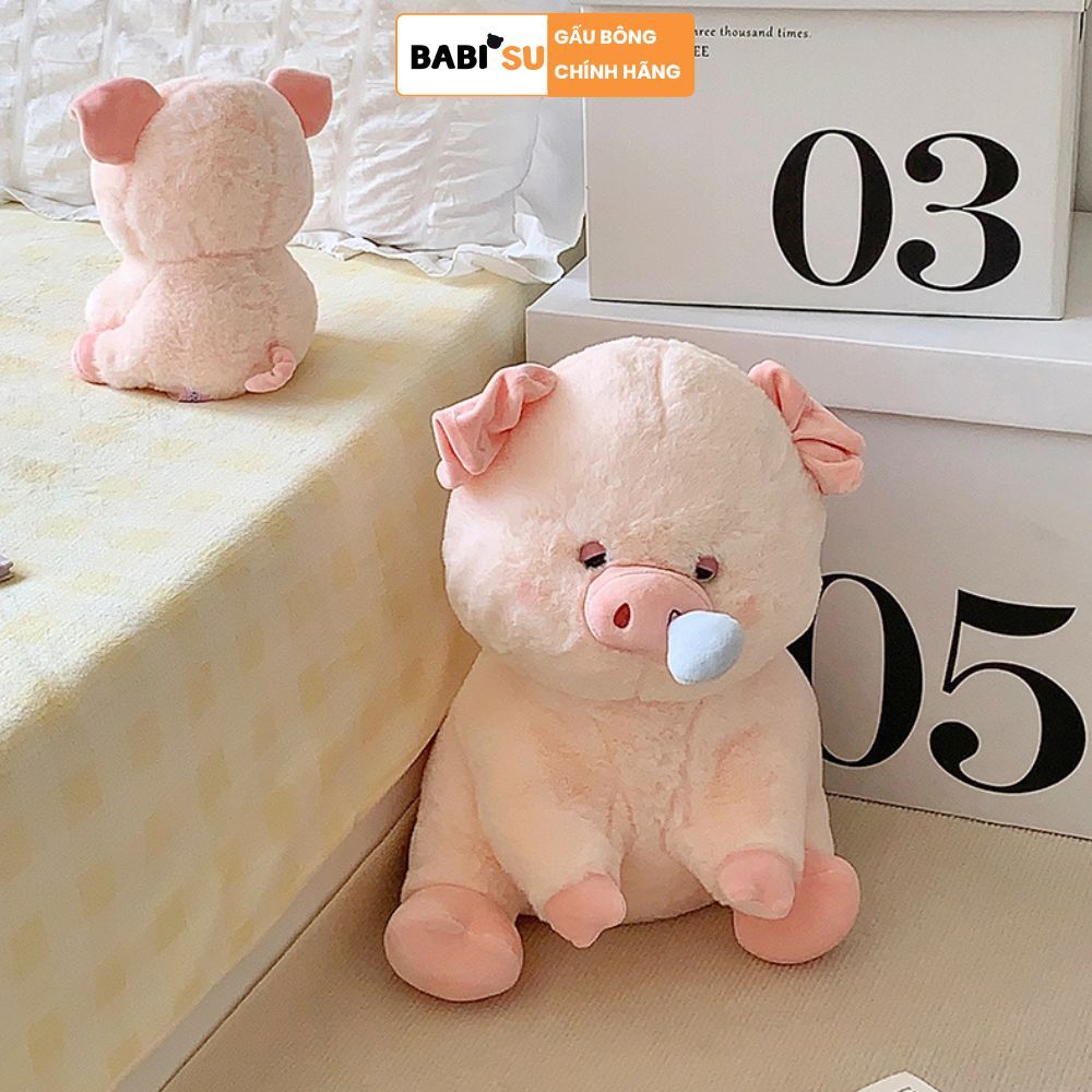 [ RÚT MŨI CHẬM ] Gấu bông heo chảy nước mũi chất liệu lông thỏ mềm mại làm quà tặng cho bé, bạn gái