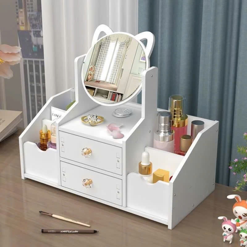 KỆ ĐỰNG MỸ PHẨM CÓ GƯƠNG TRANG ĐIỂM TIỆM DỤNG,CÓ GƯƠNG