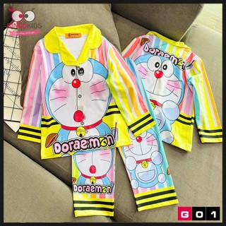 Đồ bộ tay dài quần dài bé gái pijama chất thun lạnh in 3D Ann's Kids cực xinh cho bé từ 10 đến 42kg