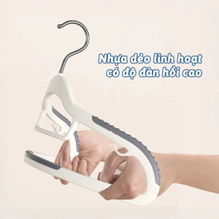 Combo 10 Móc Treo Quần Áo Chống Trượt Đa Năng Xoay 360 Độ Chất Liệu Nhựa Cao Cấp Bền Bỉ Chịu Được Vật Nặng 88523