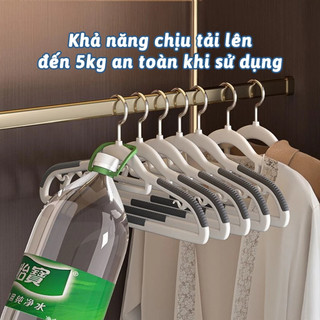Combo 10 Móc Treo Quần Áo Chống Trượt Đa Năng Xoay 360 Độ Chất Liệu Nhựa Cao Cấp Bền Bỉ Chịu Được Vật Nặng 88523