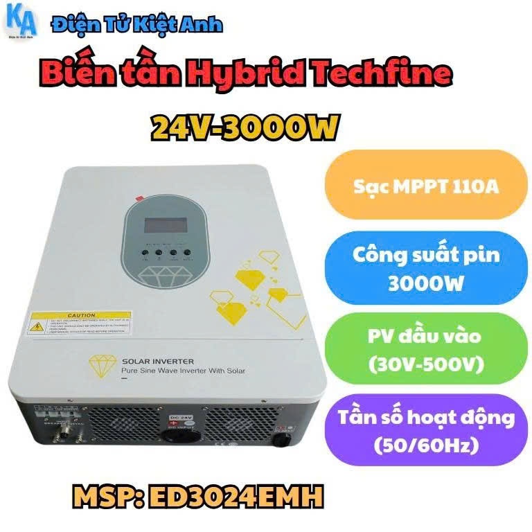 Biến tần Hybrid Techfine 3000W 24V - GD3024EMH | Shopee Việt Nam
