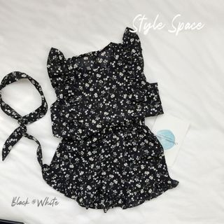 Đồ Bộ Bé Gái,  Sét Đồ Bé Gái Thiết Kế Hoa Nhí Xinh Xắn Chất Liệu Cotton Mát Mẻ Tặng Kèm Tuban