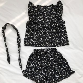 Đồ Bộ Bé Gái,  Sét Đồ Bé Gái Thiết Kế Hoa Nhí Xinh Xắn Chất Liệu Cotton Mát Mẻ Tặng Kèm Tuban