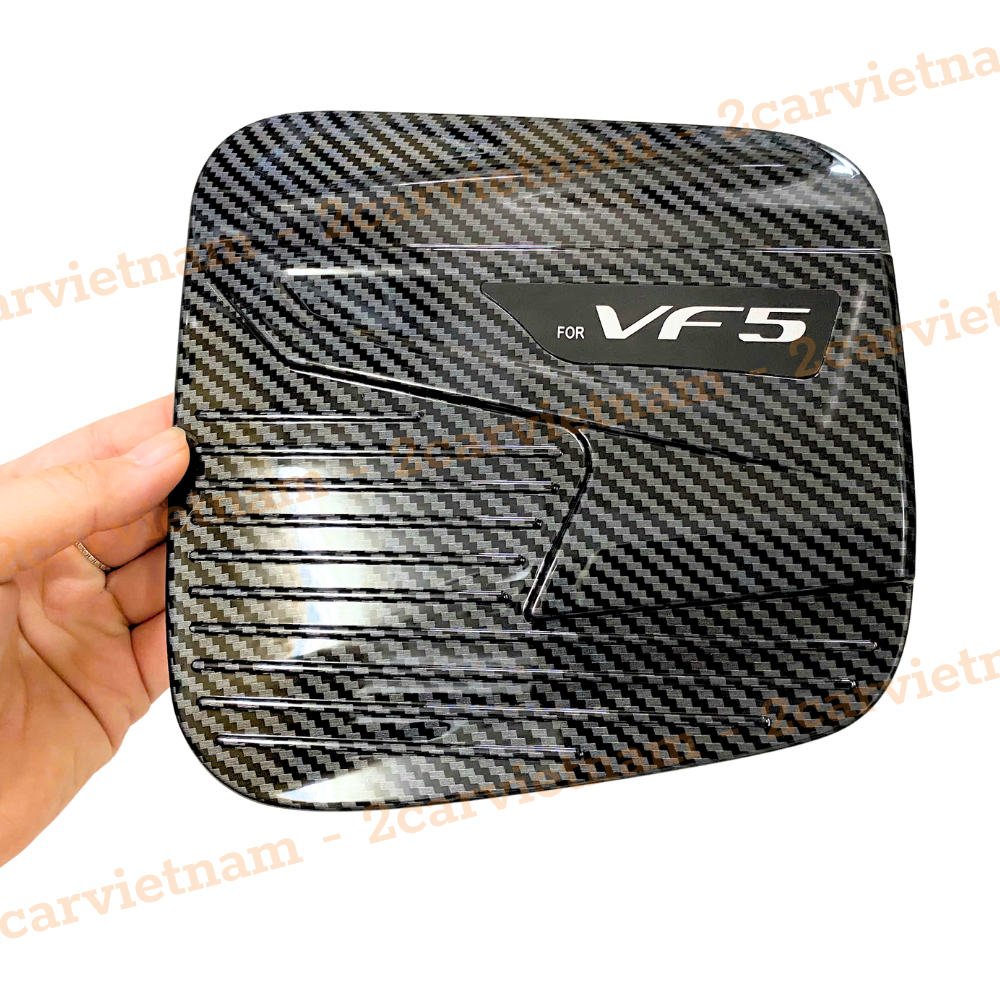 Ốp nắp sạc, Ốp tay nắm cửa, hõm cửa xe Vinfast VF5 / Herio Green Nhựa ABS vân carbon cao cấp