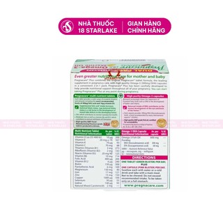Viên Uống Pregnacare Plus Omega-3 Vitabiotics – Cung Cấp Vitamin, Khoáng Chất, DHA Cho Mẹ Bầu Khỏe Mạnh | Hộp 56 viên