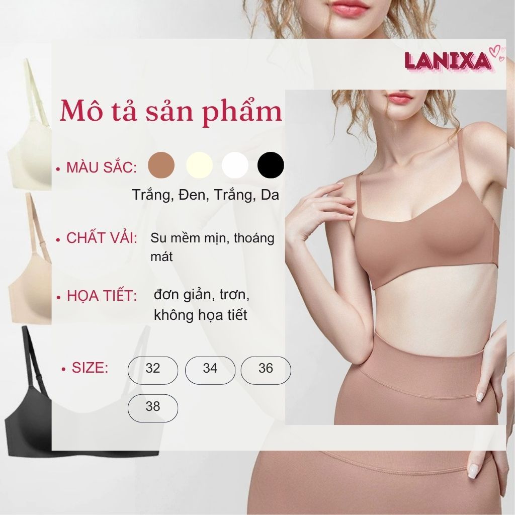 [Hỏa Tốc] Áo ngực nữ đúc su tàng hình không gọng chống lộ viền, Áo lót nữ đệm mỏng thoáng mát  A141