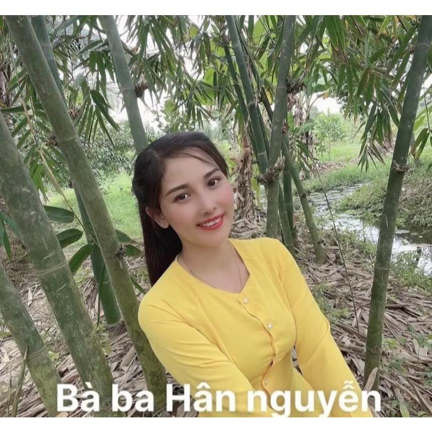 B.A49 - Áo Lụa Trơn Cài Nút Cổ Tròn Tay Dài (+ Quần Đen )