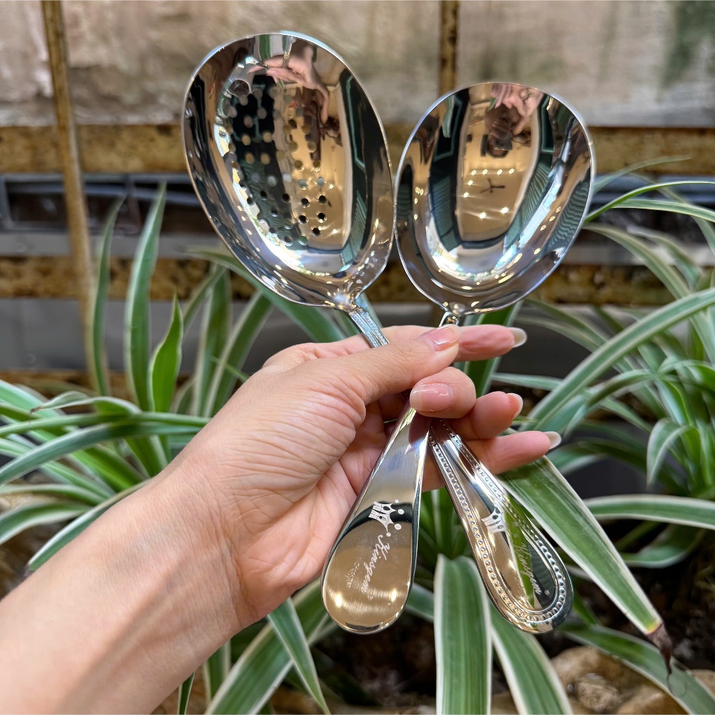 Muôi múc Canh - Muôi Thủng KINSGEM by Chockmen Inox 18/10 Muôi Canh Thìa Canh To Muôi Thủng Ăn Lẩu 2026 Tiện Lợi