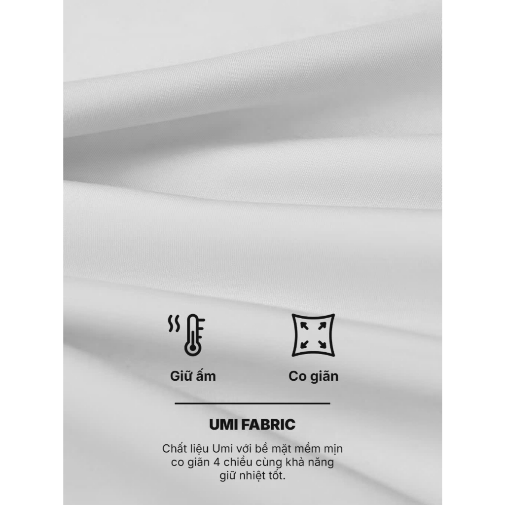 Áo giữ nhiệt nam vải UMI thu đông co giãn 4 chiều Halley N41