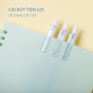Hộp 10 Bút Gel Bấm Classmate Đệm Tay Cao Cấp Chống Chai Tay Khi Viết, Bút Gel 0.5mm ST2Bi Siêu Trơn Êm Ái