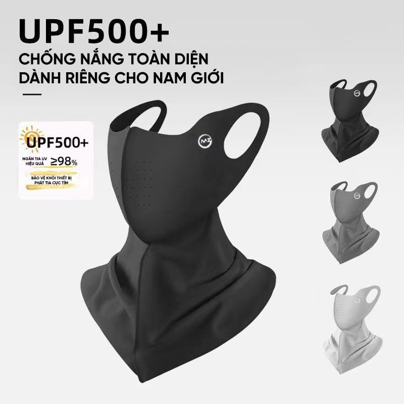 Khẩu Trang Chống Nắng Mặt & Cổ, Bảo Vệ Toàn Diện, Chống Tia UV UPF50+, Vải Mát Lạnh & Thoáng Khí
