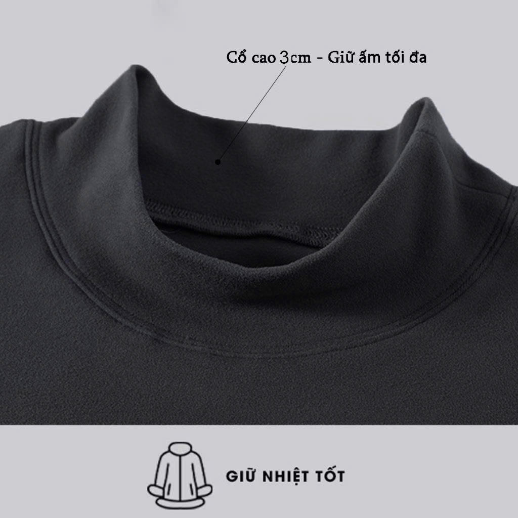 Áo giữ nhiệt nam len lông thỏ cao cấp thời trang thu đông Halley N42