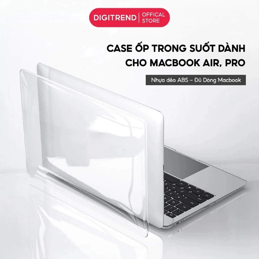 Ốp Mácbook Trong Suốt Nhựa Dẻo, Ốp Lưng Case Mácbook Đủ Dòng Mácbook 13" - 16" Pro Air M1 M2 M3 M4